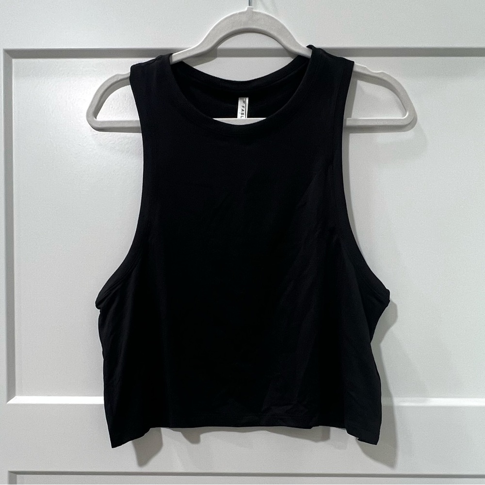 Fabletics Classic Black Sleeveless Top